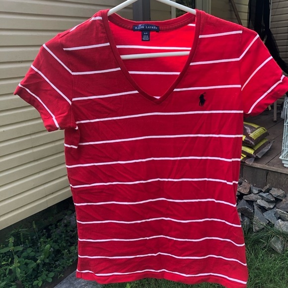 Ralph  Lauren striped Tee Shirt size small - Picture 1 of 8